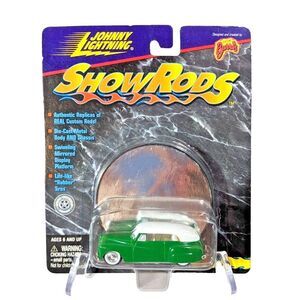 Johnny Lightning Show Rods 1941 Phaeyton Green Mirror Stand Vintage 1999 Toy